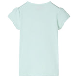 VidaXL Kindershirt mit Flügelärmeln 116 helle Mintfarbe