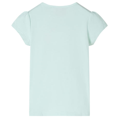 VidaXL Kindershirt mit Flügelärmeln 128 helle Mintfarbe