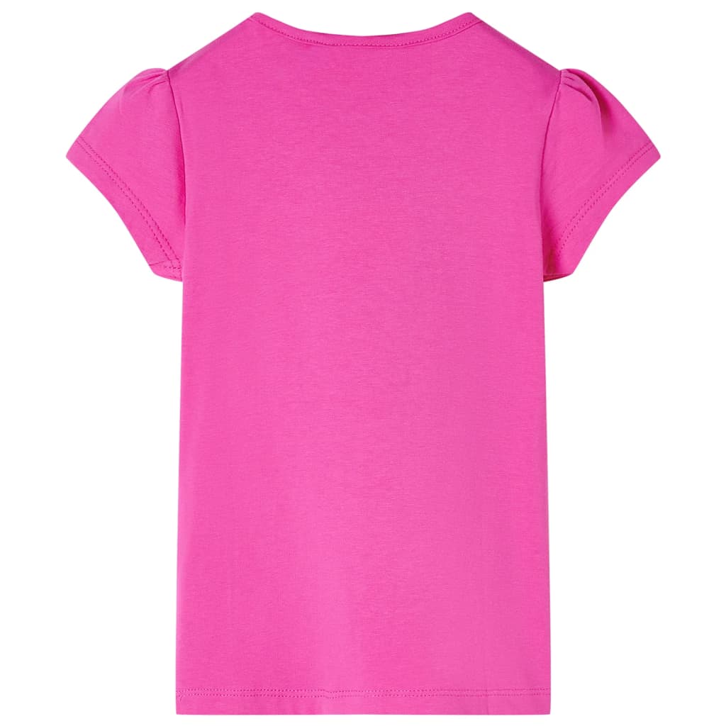 VidaXL Kindershirt mit Flügelärmeln 92 Dunkelrosa