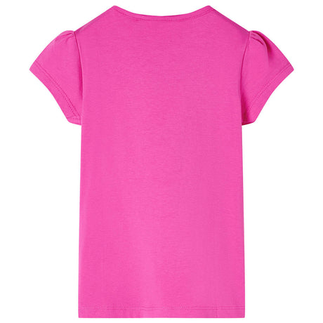 VidaXL Kindershirt mit Flügelärmeln 104 Dunkelrosa