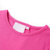 VidaXL Kindershirt mit Flügelärmeln 128 Dunkelrosa