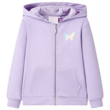 VidaXL Kinderstrickjacke mit Kapuze 92 Flieder