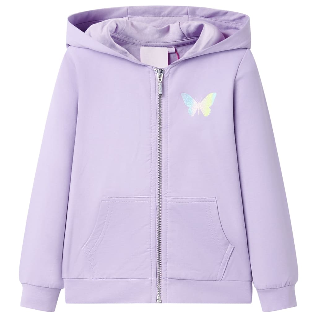 VidaXL Kinderstrickjacke mit Kapuze 104 Flieder