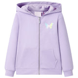 VidaXL Kinderstrickjacke mit Kapuze 104 Flieder