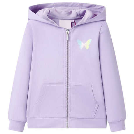VidaXL Kinderstrickjacke mit Kapuze 104 Flieder
