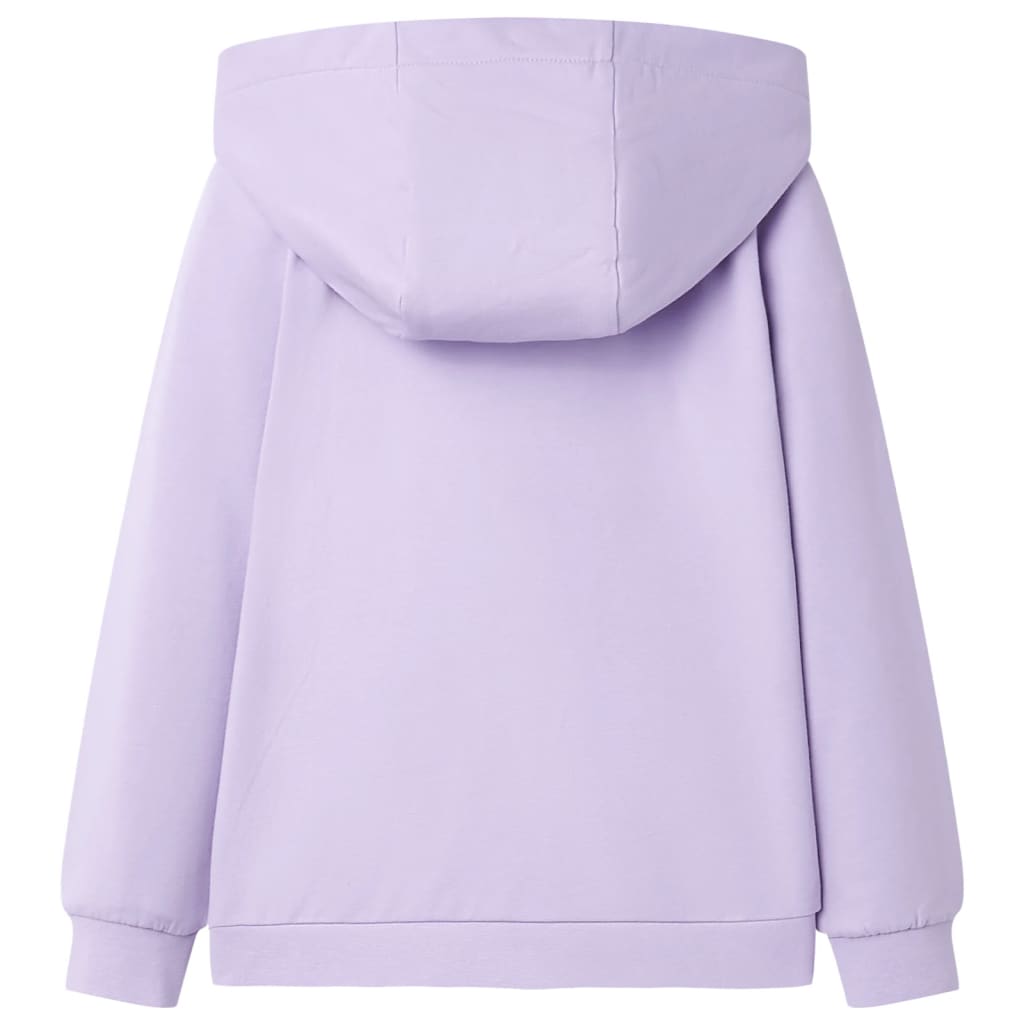 VidaXL Kinderstrickjacke mit Kapuze 128 Flieder