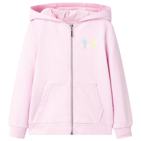 VidaXL Kinderstrickjacke mit Kapuze 92 Hellrosa