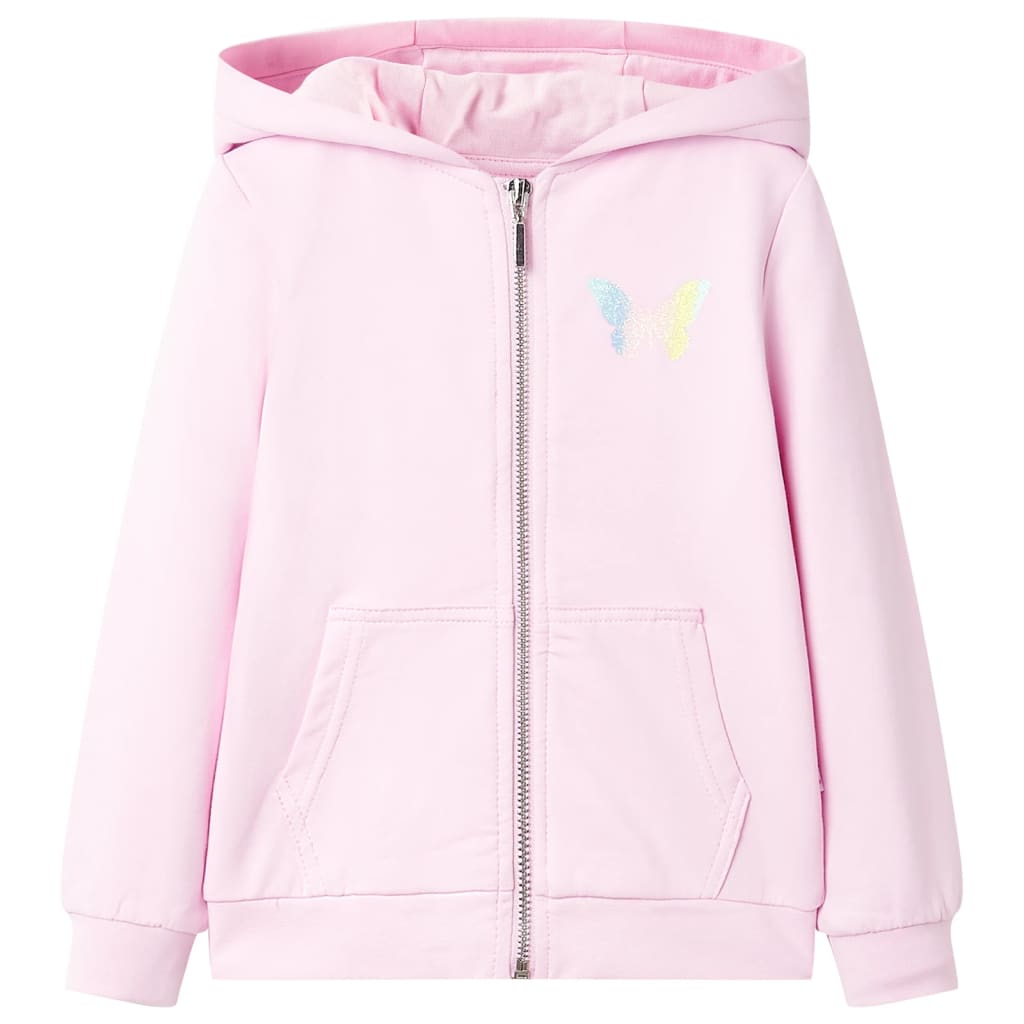VidaXL Kinderstrickjacke mit Kapuze 104 Hellrosa