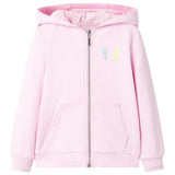 VidaXL Kinderstrickjacke mit Kapuze 104 Hellrosa