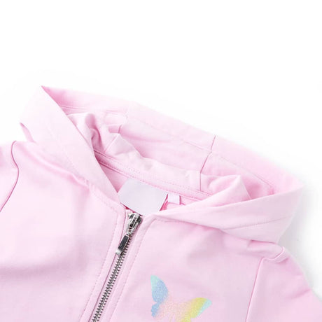 VidaXL Kinderstrickjacke mit Kapuze 116 Hellrosa