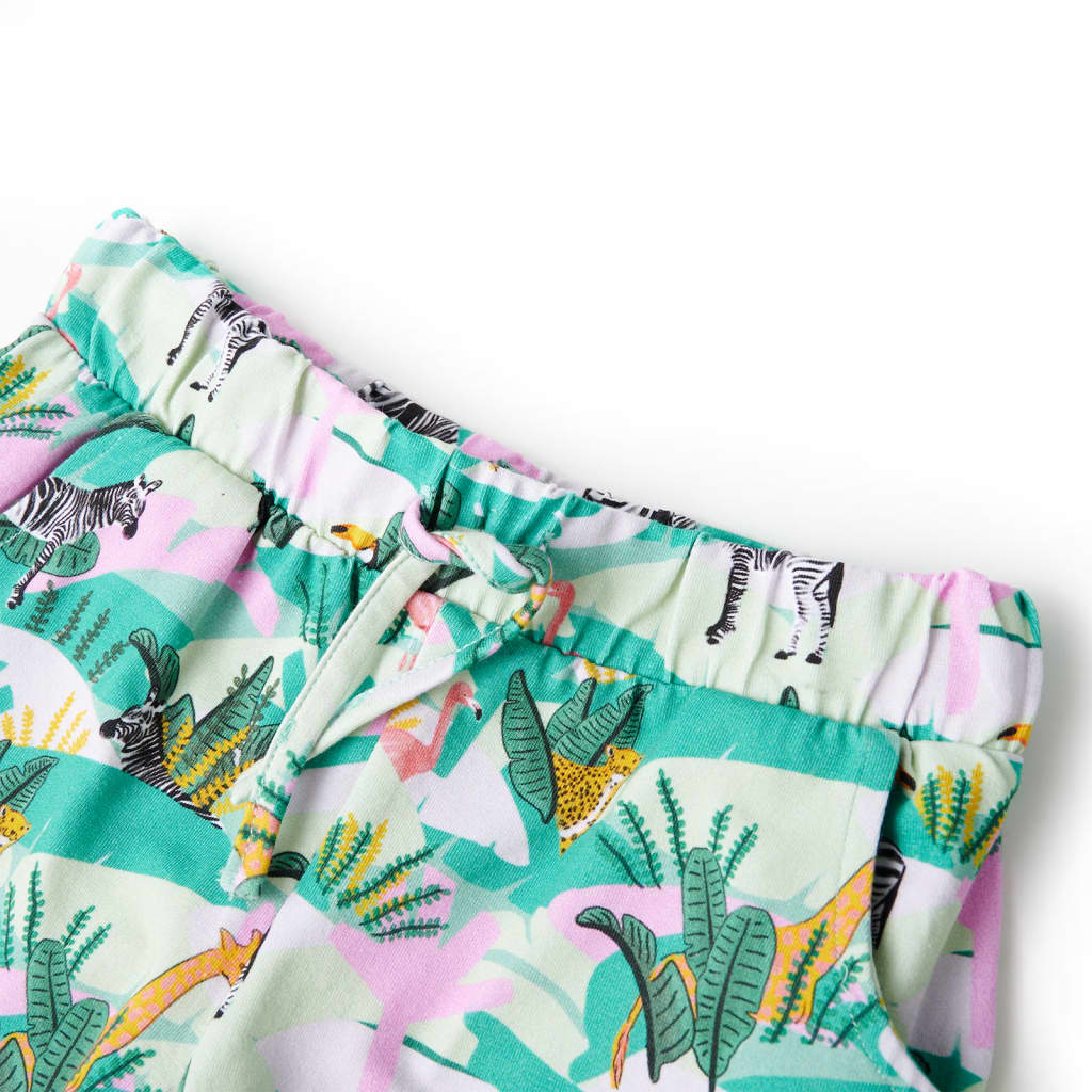 VidaXL Kindershorts mit Kordelzug 128 helles Mint