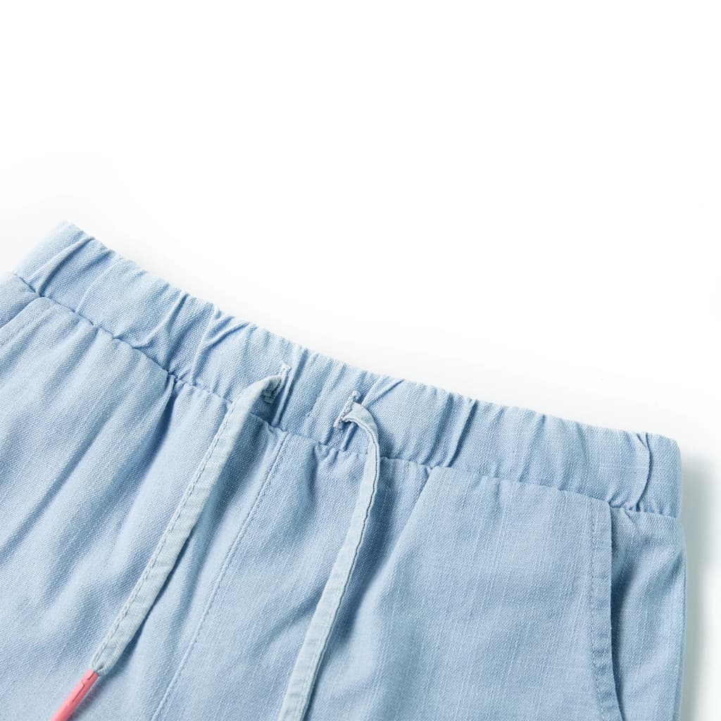 VidaXL Kindershorts 128 Soft Denim Blau