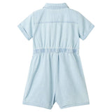 VidaXL Kinder-Strampler mit kurzen Ärmeln 104 Soft Blue