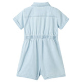 VidaXL Kinder-Strampler mit kurzen Ärmeln 116 Soft Blue