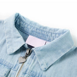 VidaXL Kinder-Strampler mit kurzen Ärmeln 116 Soft Blue