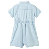 VidaXL Kinder-Strampler mit kurzen Ärmeln 140 Soft Blue