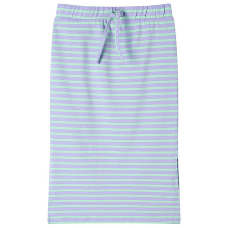 VidaXL Kinderrock gerade mit Streifen 116 leuchtendes Mint