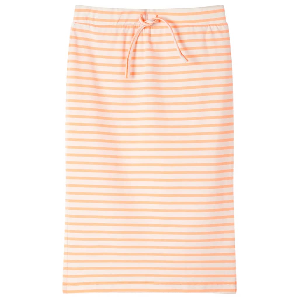 VidaXL Kinderrock gerade mit Streifen 104 fluoreszierendes Orange