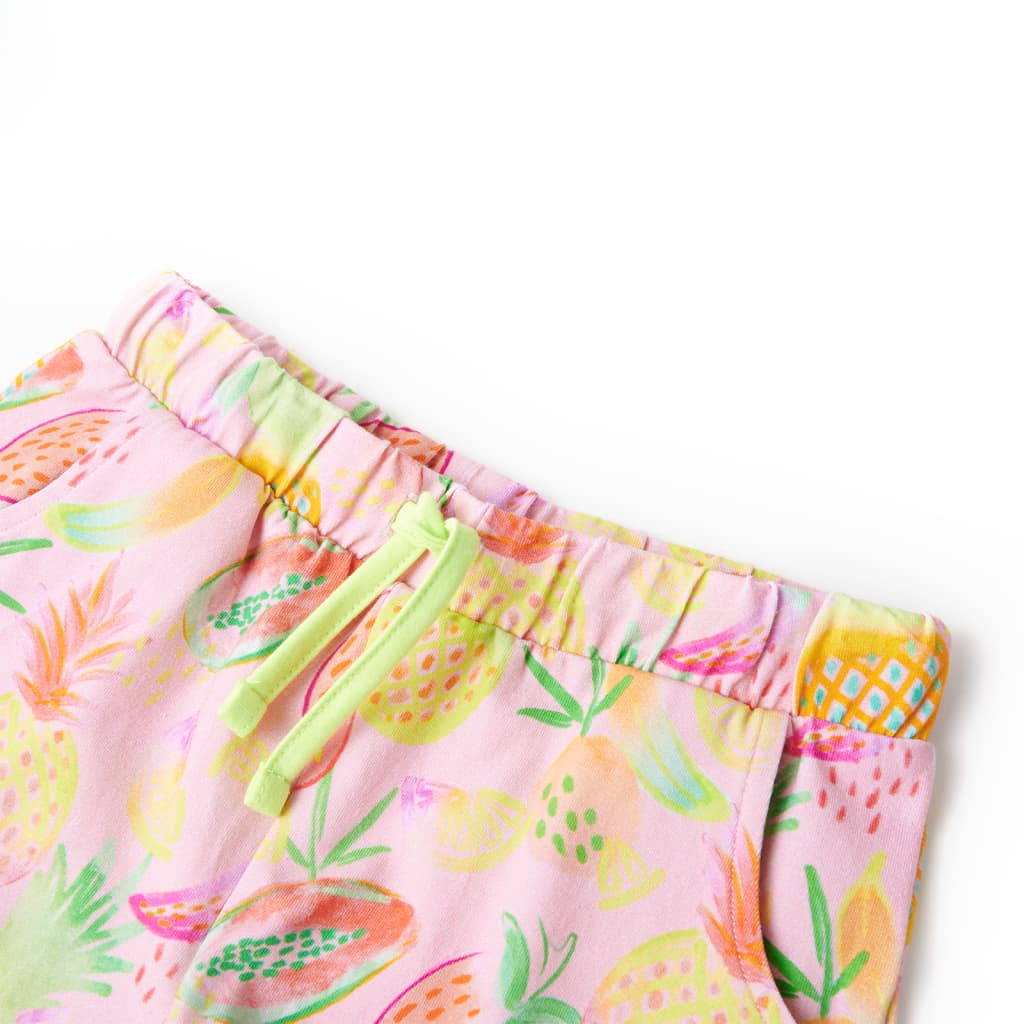 VidaXL Kindershorts mit Kordelzug 128 Zartrosa