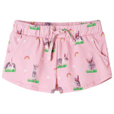 VidaXL Kindershorts mit Kordelzug 116 Hellrosa