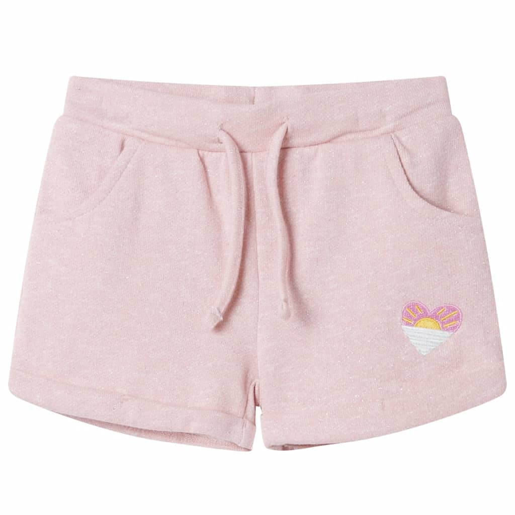 VidaXL Kindershorts mit Kordelzug 104 hellrosa gemischt