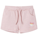 VidaXL Kindershorts mit Kordelzug 116 hellrosa gemischt