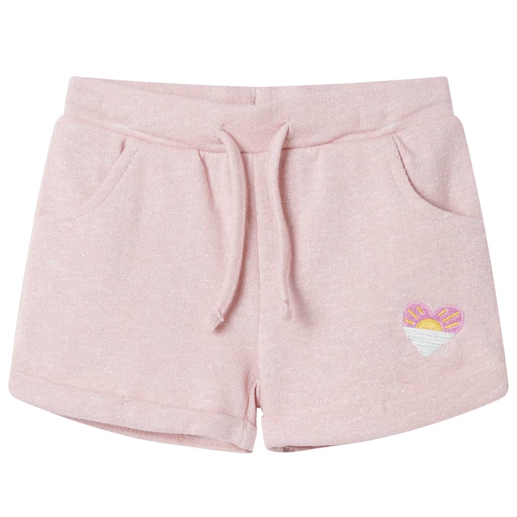 VidaXL Kindershorts mit Kordelzug 128 hellrosa gemischt