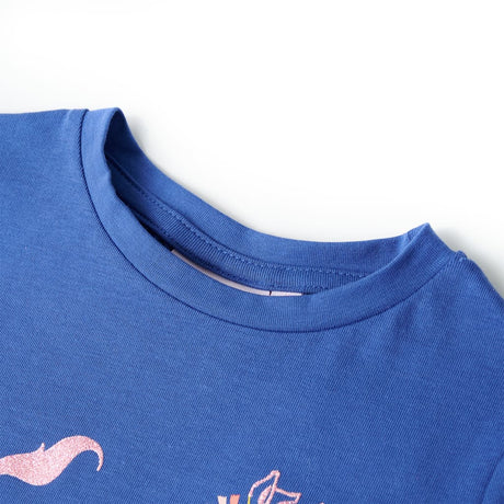 Vidaxl kindershirt 128 kobaltblauw