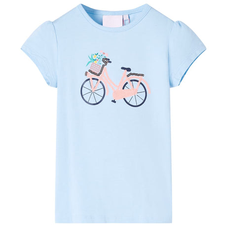 Vidaxl kindershirt 116 lichtblauw