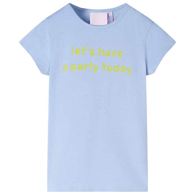 Vidaxl kindershirt 92 lichtblauw
