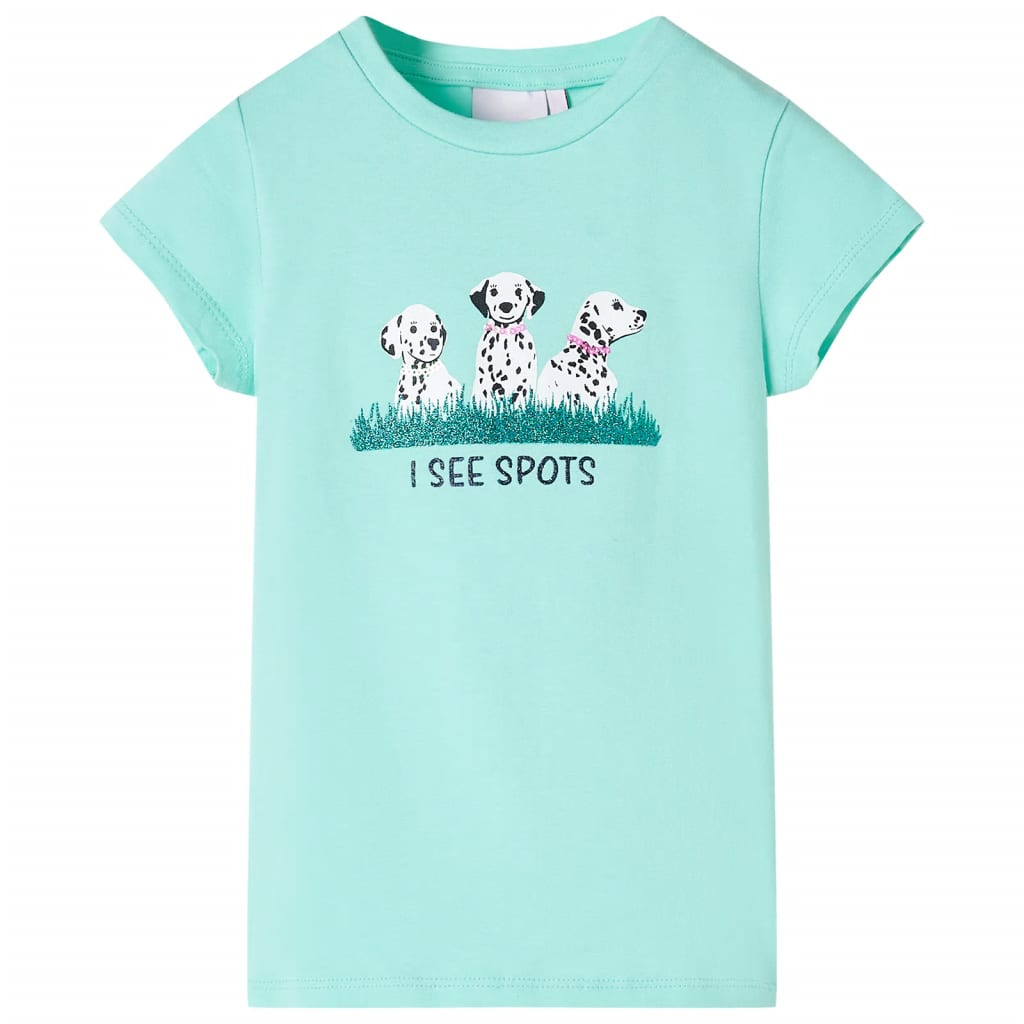 Vidaxl kindershirt 140 lichtmint