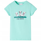 Vidaxl kindershirt 140 lichtmint