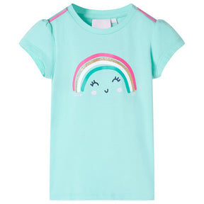 Vidaxl kindershirt 140 lichtmint