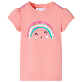 Vidaxl kindershirt 104 lichtkoraalkleurig