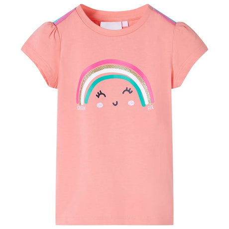 Vidaxl kindershirt 104 lichtkoraalkleurig
