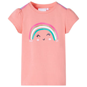 Vidaxl kindershirt 116 lichtkoraalkleurig