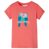 Vidaxl kindershirt 104 koraalkleurig