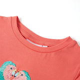 Vidaxl kindershirt 104 koraalkleurig