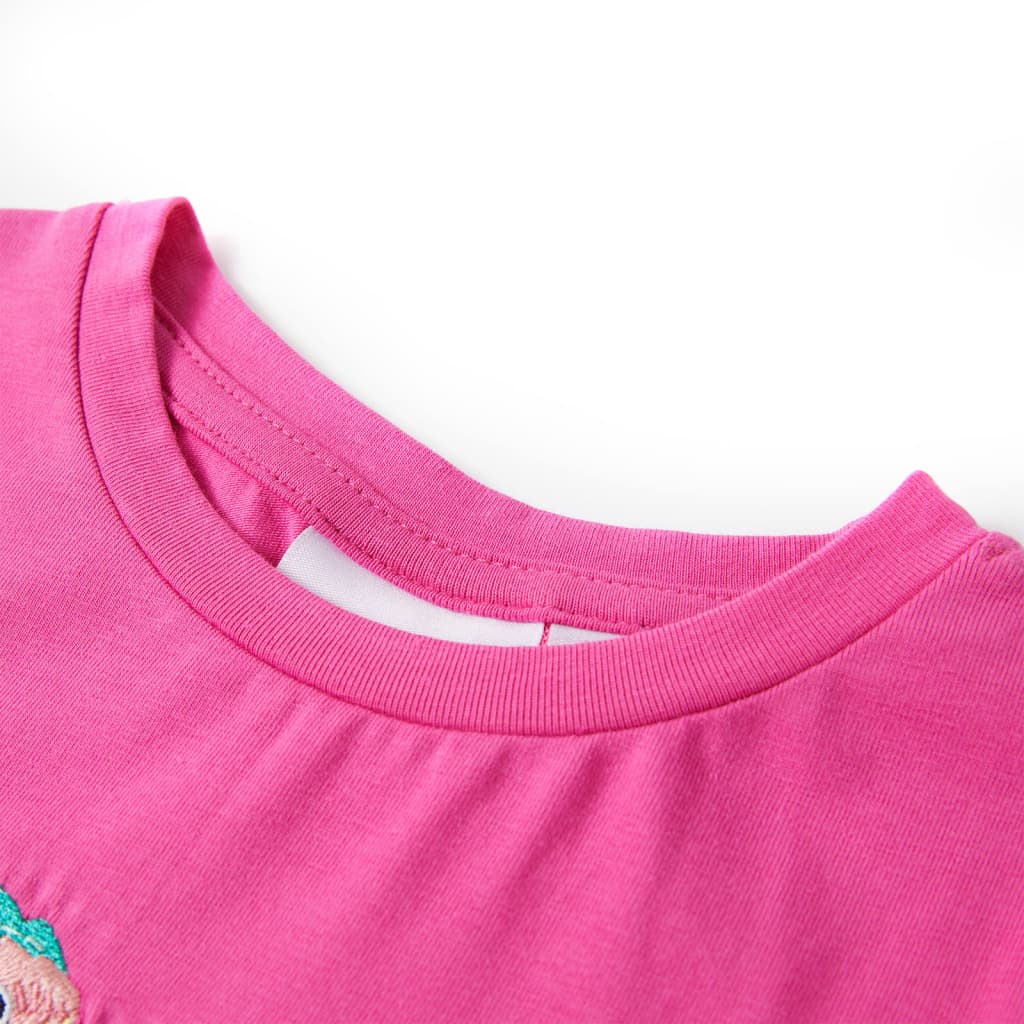 Vidaxl kindershirt 104 donkerroze