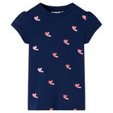 VidaXL Kinderhemd 92 Marineblau