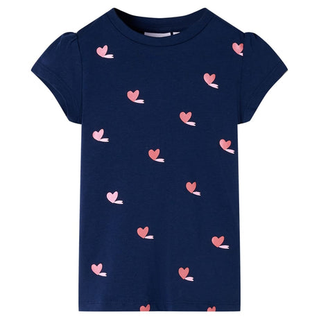 VidaXL Kinderhemd 104 Marineblau
