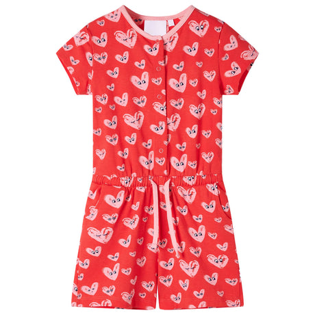 VidaXL Kinderoverall 128 rot