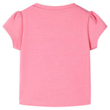 VidaXL Kindershirt 128 fluoreszierendes leuchtendes Rosa
