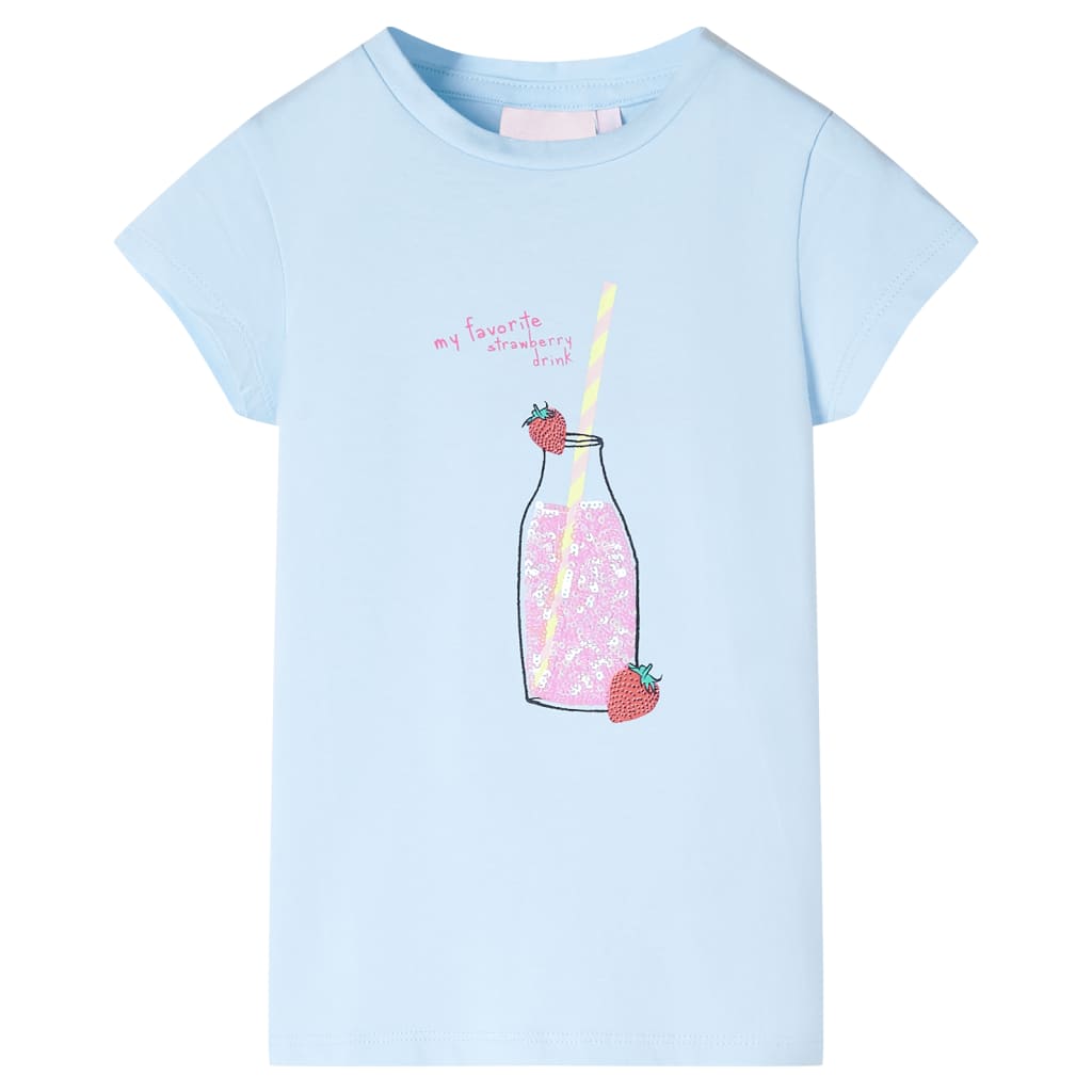 VidaXL Kindershirt 104 zartblau