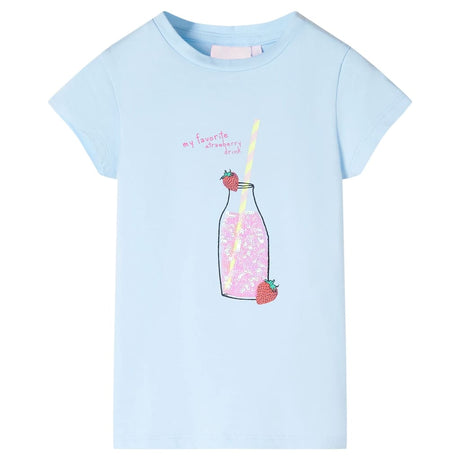 VidaXL Kindershirt 128 Soft Blue