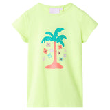 VidaXL Kindershirt 92 fluoreszierendes Gelb