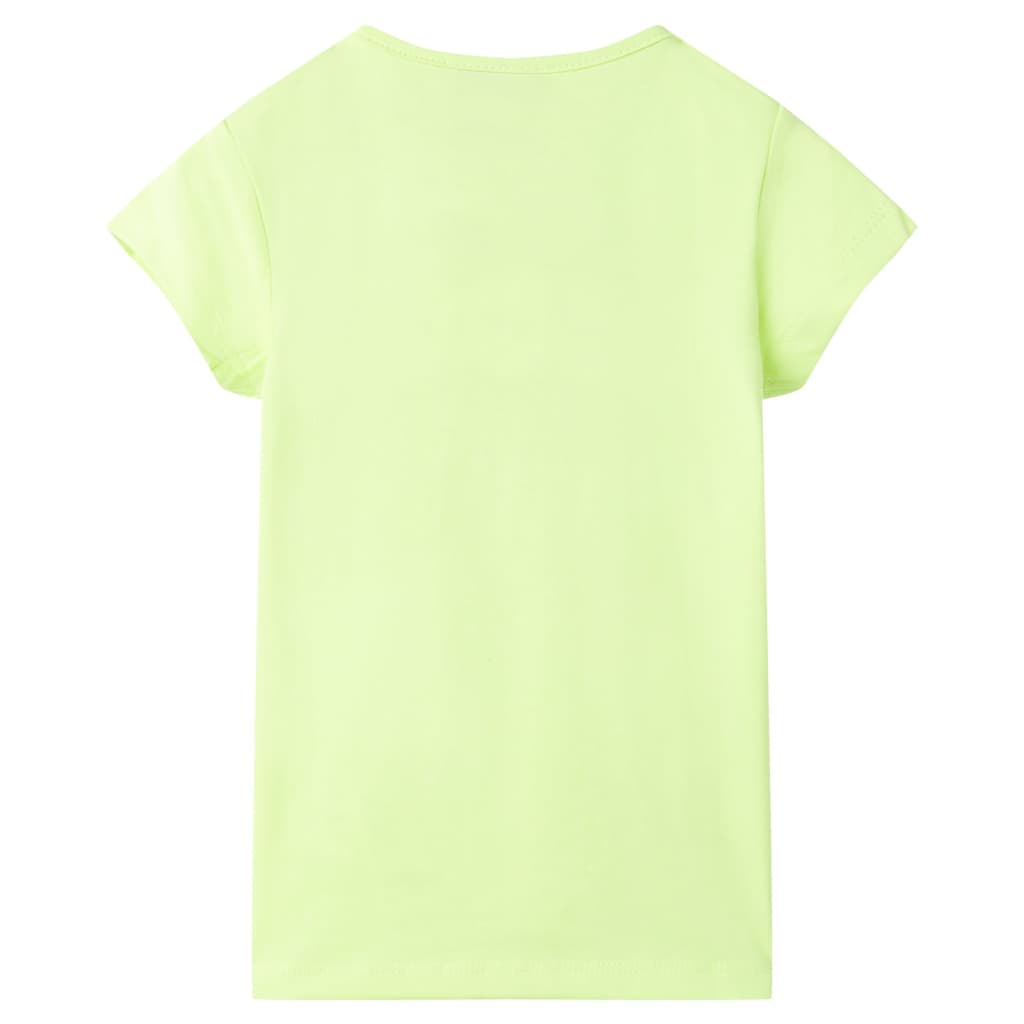 VidaXL Kindershirt 92 fluoreszierendes Gelb