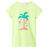 VidaXL Kindershirt 116 fluoreszierendes Gelb