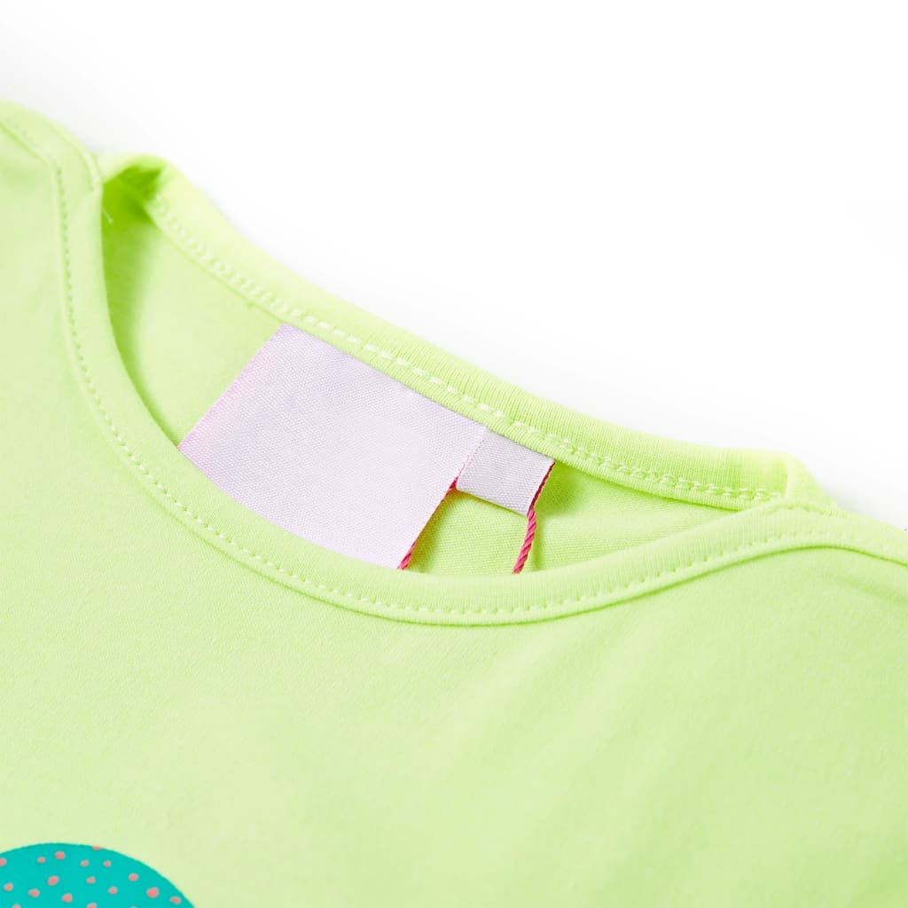 VidaXL Kindershirt 116 fluoreszierendes Gelb