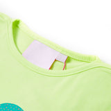 VidaXL Kindershirt 128 fluoreszierendes Gelb